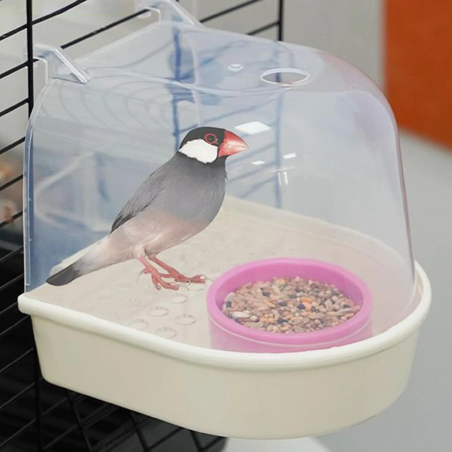 حمام پرنده طوطی، حوضچه آب شفاف کشویی - وان حمام پرنده - برای طوطی های خانگی، فنچ ها، راهب، قفس پرندگان، تغذیه آب، داخل خانه، خارج از خانه، باغ، داخل، خارج حمام پرنده طوطی، حوضچه آب شفاف کشویی - وان حمام پرنده - برای طوطی های خانگی، فنچ ها، راهب، قفس پرندگان، تغذیه آب، داخل خانه، خارج از خانه، باغ، داخل، خارج