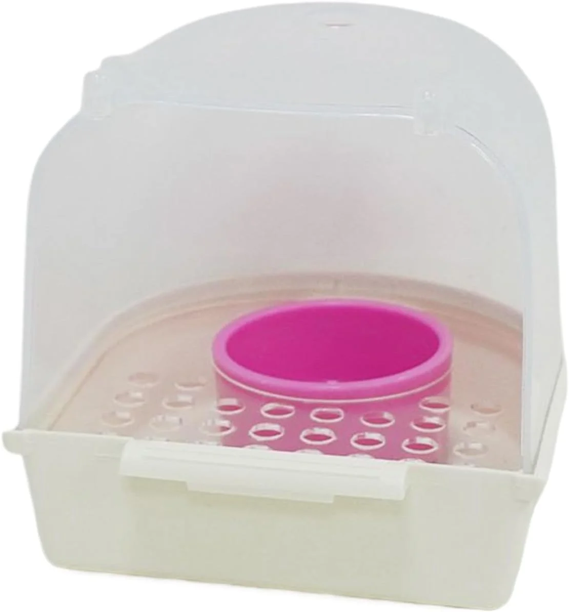 قفس حمام پرنده | لوازم جانبی شفاف کشویی حیوانات خانگی، فیدر پرنده خارجی، برای طوطی های خانگی فنچ راهب قفس تغذیه آب داخل خانه باغ خارج