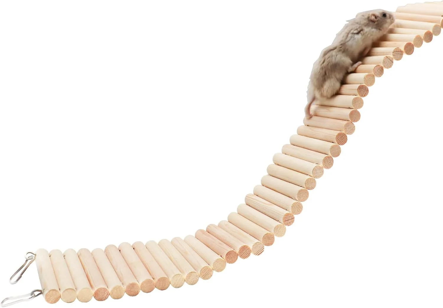 پل نردبانی موش صحرایی Dnoifne، اسباب بازی نردبان چوبی همستر، لوازم جانبی قفس حیوانات کوچک برای پرنده طوطی همستر موش صحرایی شوگر گلایدر خرچنگ منزوی چینچیلا