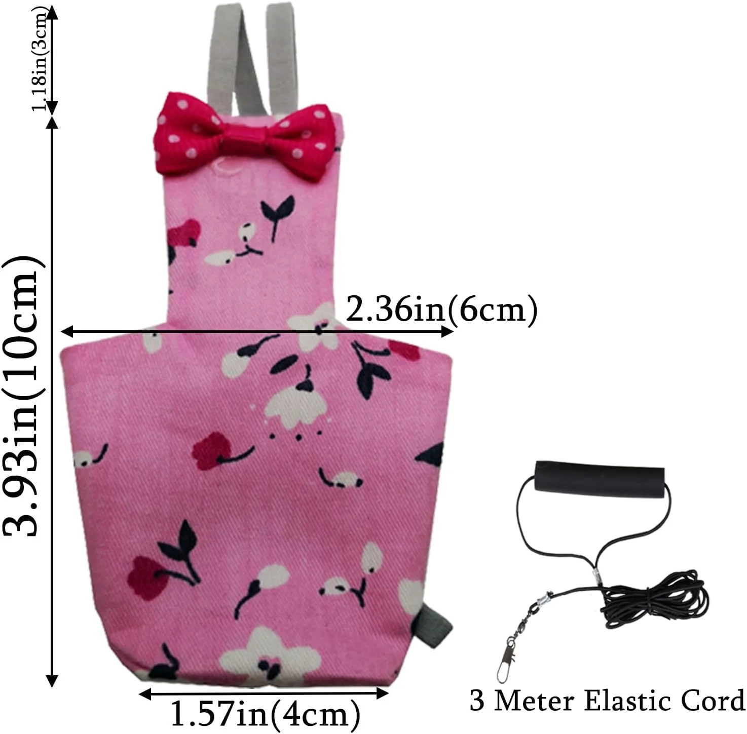 6 عدد پوشک پرنده، پوشک طوطی محافظ قابل شستشو و استفاده مجدد با لایه داخلی ضد آب، لباس پرنده با بند پرنده 118 اینچی برای طوطی رز، Oriole، زاغ خاکستری