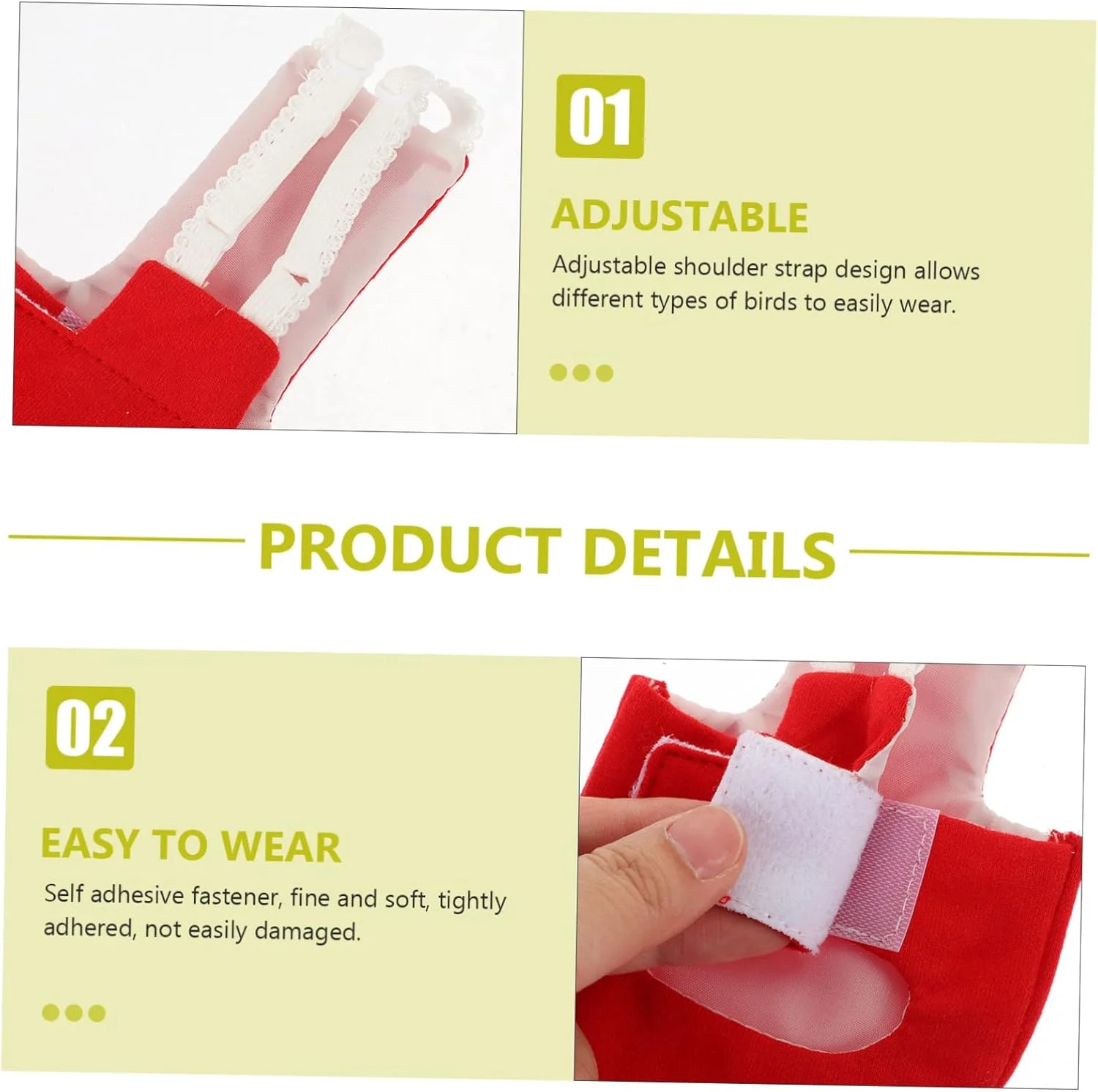 2 عدد پوشک پرنده پرواز لباس پرندگان Macabuns لباس پرندگان پاپیون لباس طوطی کبوتر پوشک پوشک برای پرندگان کوچک پوشک طوطی پوشک کوچک برای لباس پرندگان بند پنبه ای