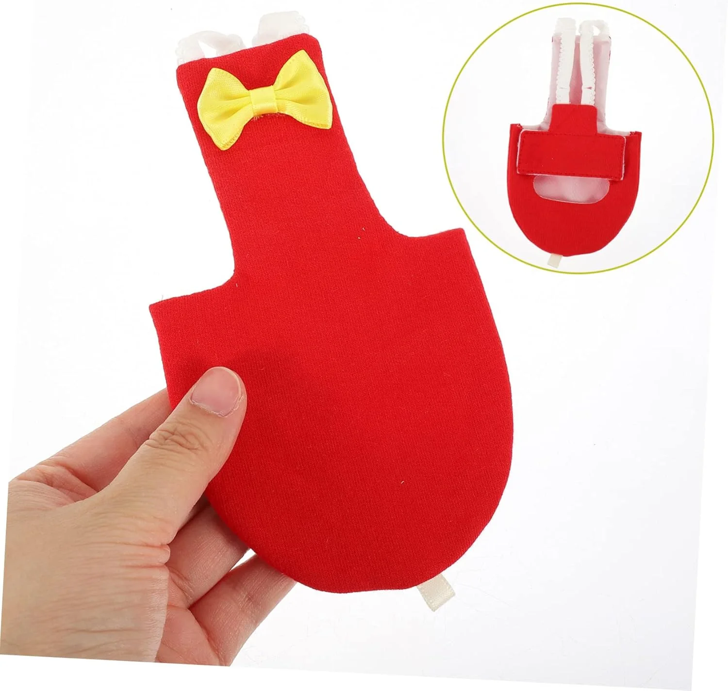 پوشک پرنده پرنده پرنده Macabuns لباس پرنده پوشک طوطی پوشک طوطی محافظ لباس پرنده کوچک پوشک پرنده کوچک بند مخروطی پنبه ای 5 عدد