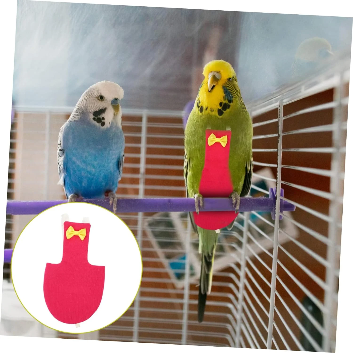 پوشک پرنده پرنده پرواز Macabuns کت و شلوار پرواز قناری پوشک طوطی پوشک طوطی لباس پرنده تزئینی لباس پرنده برای طوطی ها پوشک پرنده کوچک لوازم جانبی پرنده 2 عدد
