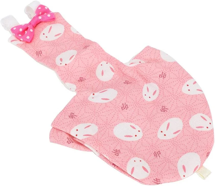 لباس پوشک پرنده زیبا، پوشک ادرار قابل شستشو برای مینی خرگوش صورتی سایز XS، 5x9 سانتی متر (پنبه ای 7)