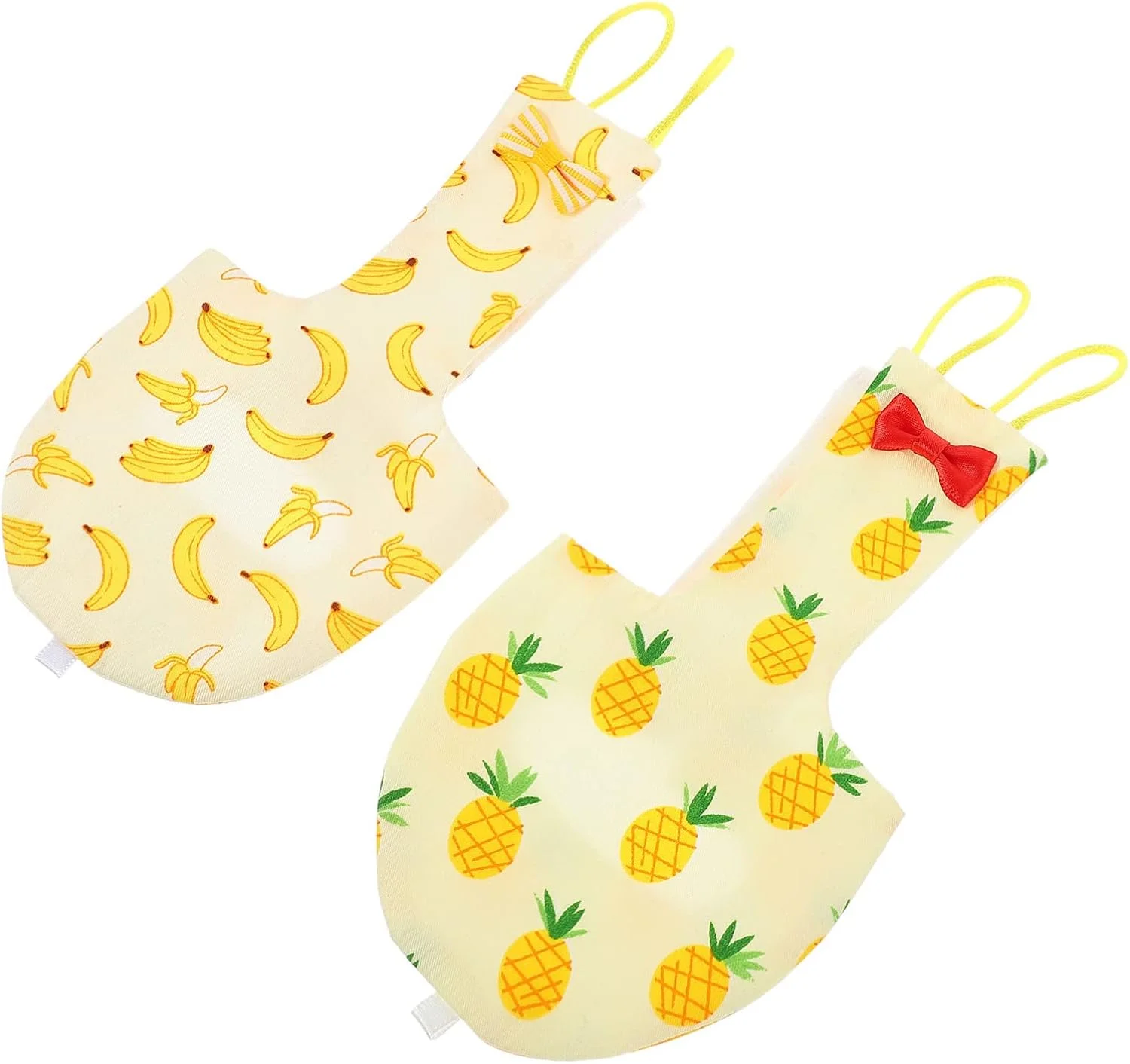 2 عدد پوشک پرنده لباس پرواز طوطی پوشک نخی نرم قابل شستشو لباس پوشک طوطی عروس هلندی سایز S