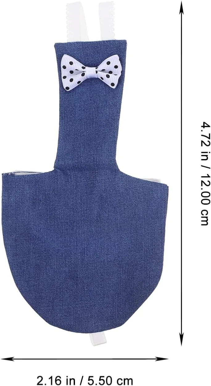 2 عدد پوشک پرنده تزئینی، پوشک خانگی برای کبوتر، عروس هلندی، لوازم حیوانات خانگی، طوطی