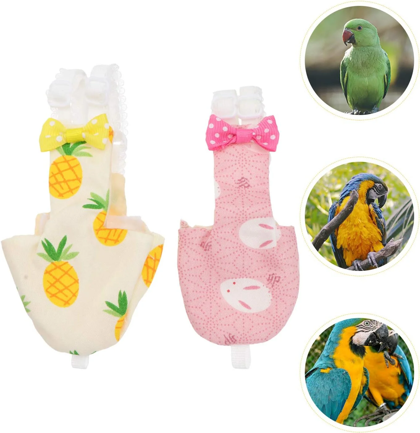 2 عدد پوشک پرنده لباس پرواز طوطی شلوار پوشک طوطی لباس خلبانی برای مرغ عشق (طرح تصادفی) 2 عدد پوشک پرنده لباس پرواز طوطی شلوار پوشک طوطی لباس خلبانی برای مرغ عشق (طرح تصادفی)