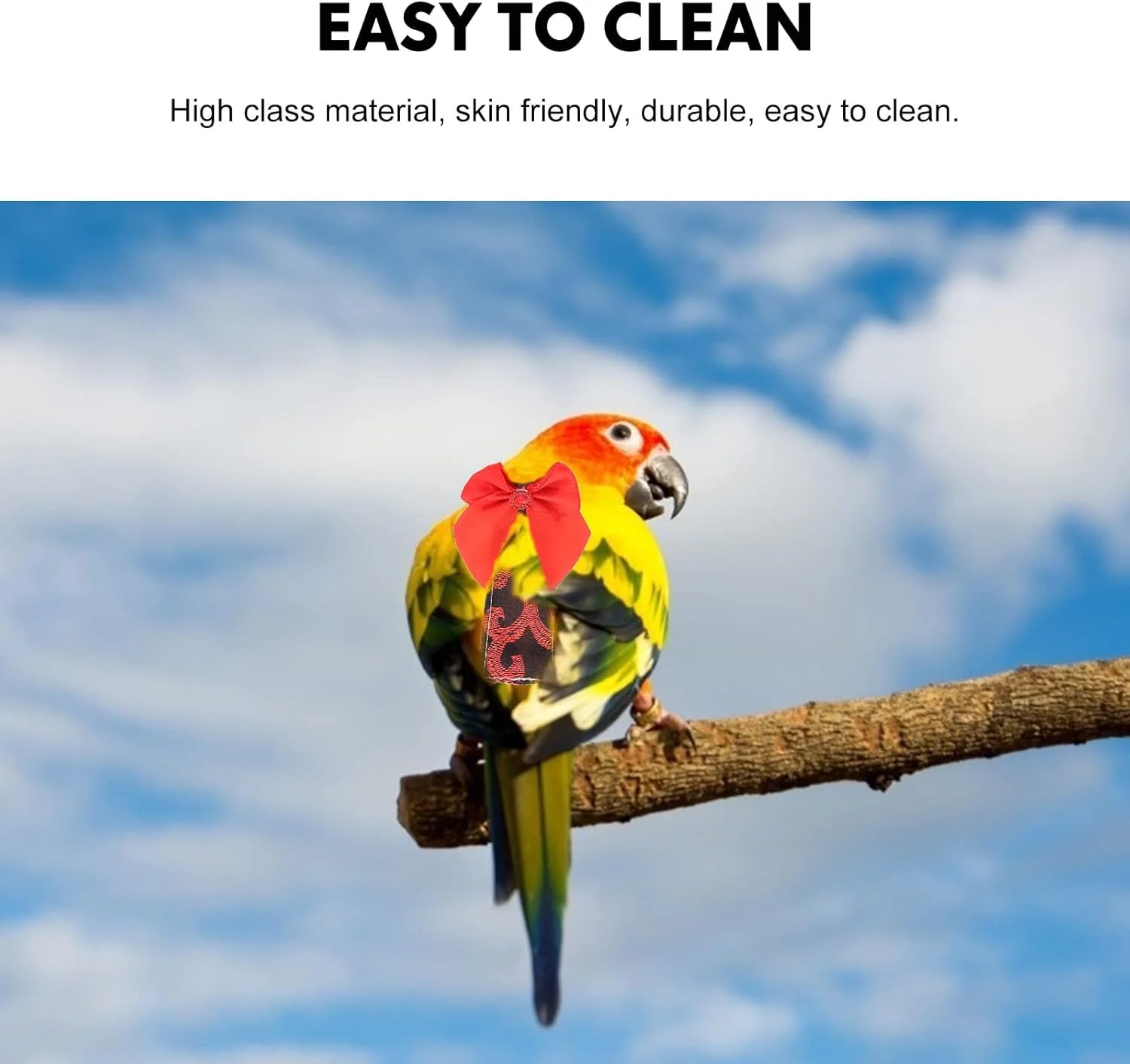 لباس پرواز پرنده پنبه ای، پوشک پرنده الاستیک، لباس پرنده، پوشک طوطی، لباس پرواز پرنده، دکور پرندگان خانگی