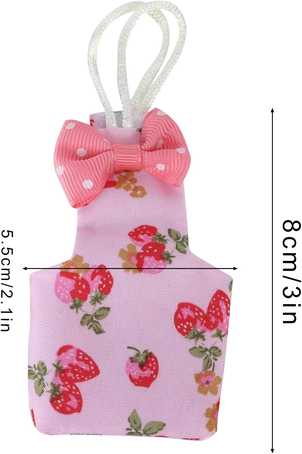 لباس پرواز پوشکی طوطی عروس هلندی، شورت پوشک پرنده، لباس خلبانی برای مرغ عشق (S صورتی توت فرنگی)