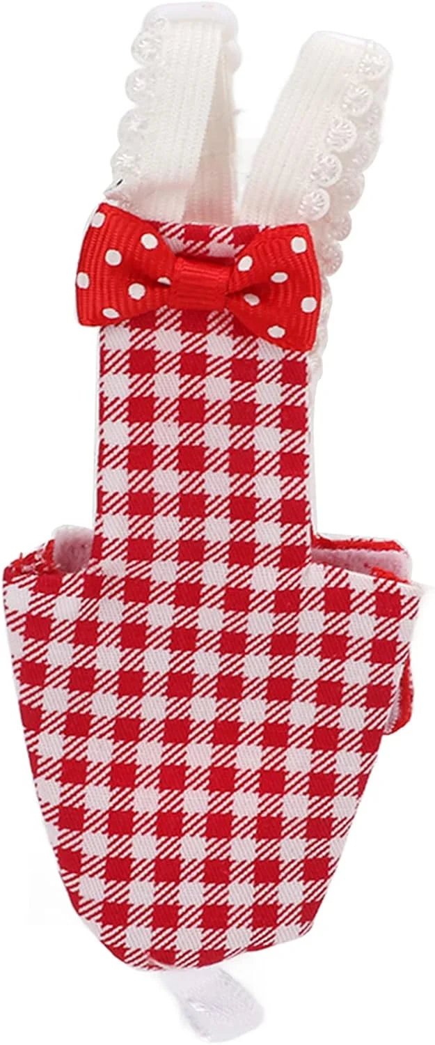 لباس پرنده، پوشک پرنده پارچه ای نخی چهارخانه قرمز قابل شستشو با نوار الاستیک و آستر ضد آب برای طوطی های حیوان خانگی، ماکائو، عروس هلندی لباس پرنده، پوشک پرنده پارچه ای نخی چهارخانه قرمز قابل شستشو با نوار الاستیک و آستر ضد آب برای طوطی های حیوان خانگی، ماکائو، عروس هلندی