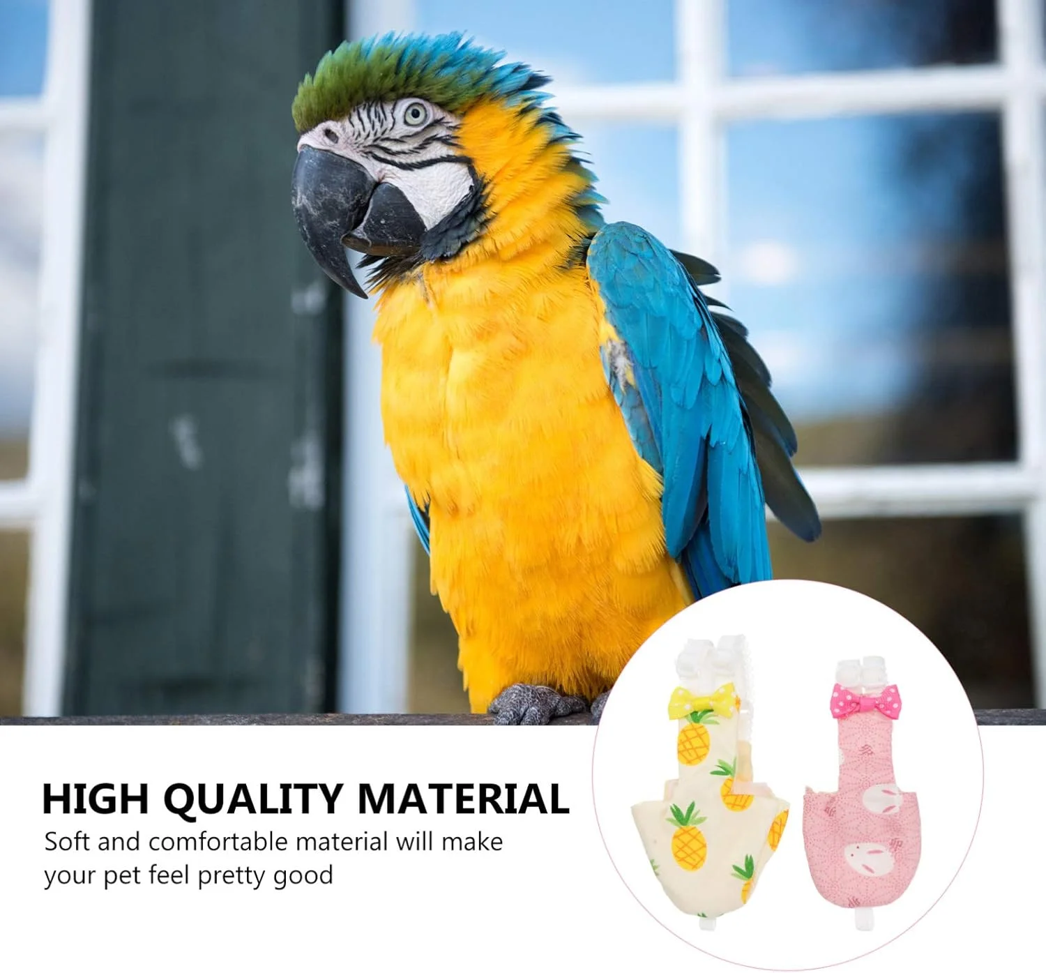 2 عدد پوشک طوطی، لباس پرواز پرنده، لباس خلبانی پرنده، شلوارک قابل شستشو برای طوطی برزیلی، عروس هلندی، مرغ عشق، ماکائو آفریقایی (طرح تصادفی) 2 عدد پوشک طوطی، لباس پرواز پرنده، لباس خلبانی پرنده، شلوارک قابل شستشو برای طوطی برزیلی، عروس هلندی، مرغ عشق، ماکائو آفریقایی (طرح تصادفی)