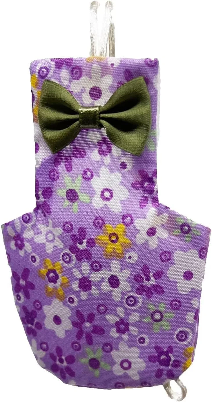 8 عدد پوشک پارچه ای طرح گل و پرنده، قابل شستشو و استفاده مجدد برای طوطی، ماکائو، مرغ عشق و پاراکیت