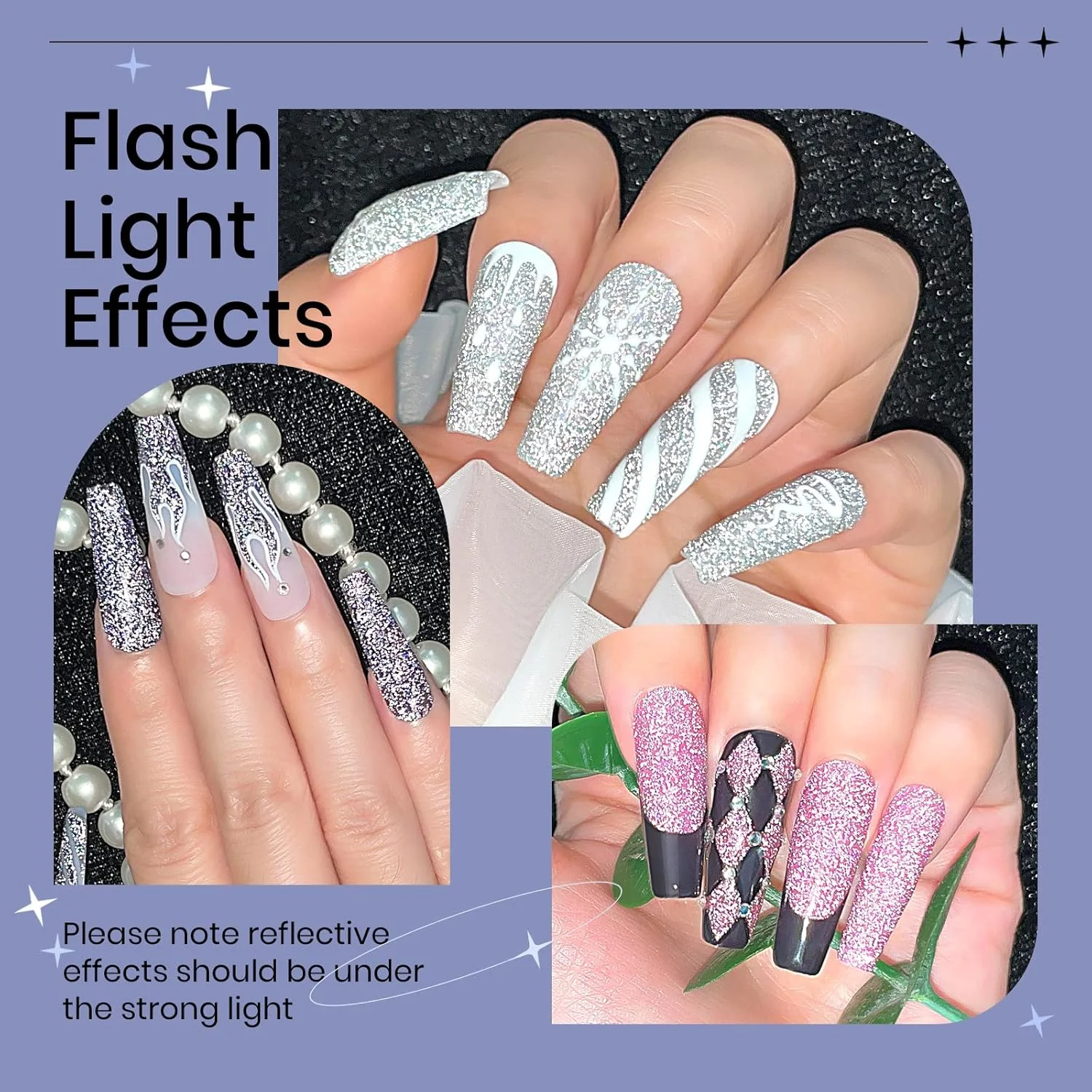 ست لاک ژل اکلیلی بازتابنده SUPWEE، لاک ژل ناخن هولوگرافیک براق و درخشان، لاک ژل ناخن الماسی دیسکو برای مانیکور مهمانی، لاک ژل UV Soak Off، 6 رنگ 10 میلی لیتر (0.33 fl oz)