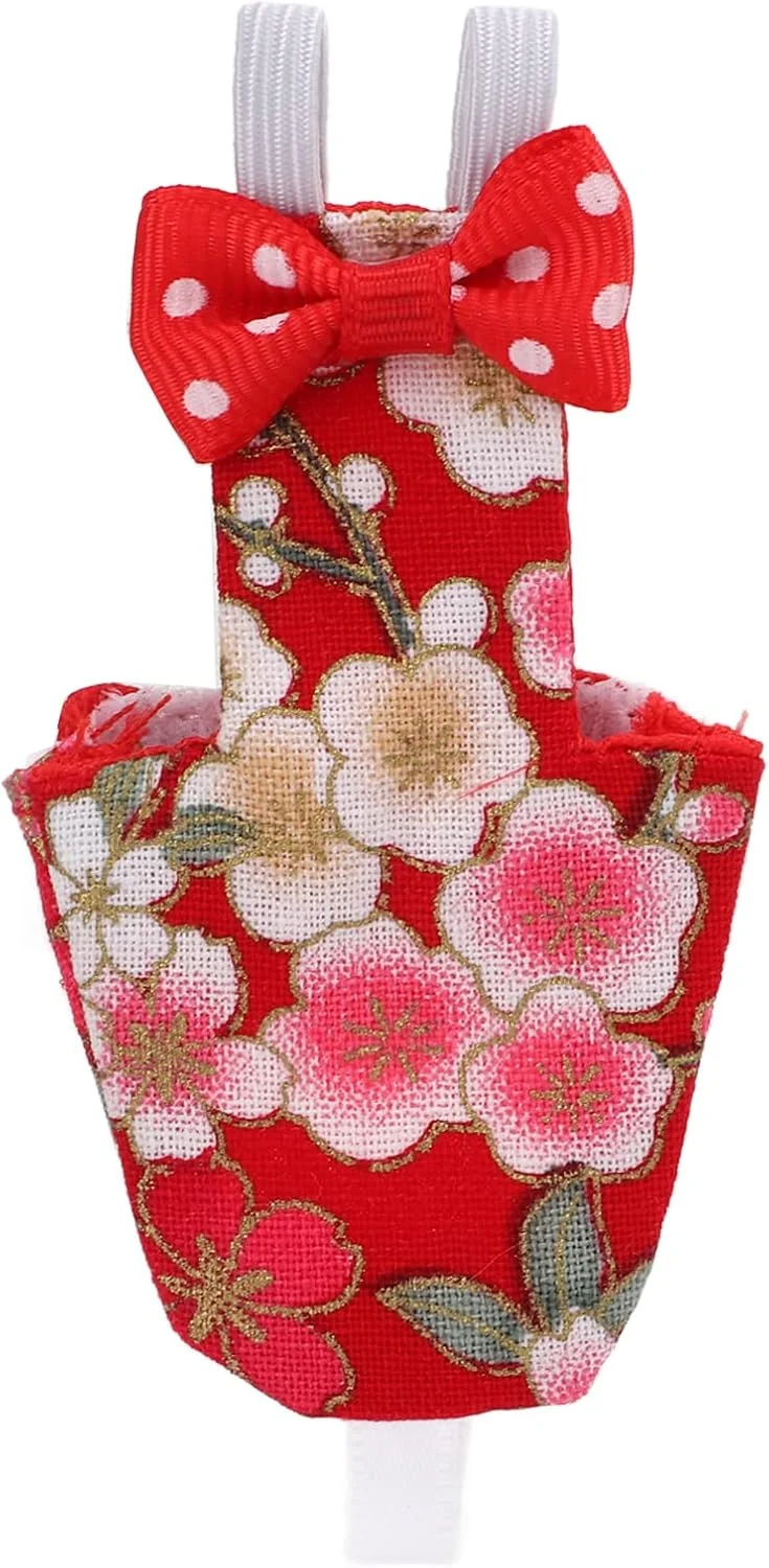 لباس پرنده، پوشک پرنده نخی شکوفه های گیلاس قرمز قابل شستشو با آستر ضد آب نوار الاستیک برای طوطی های خانگی ماکائو عروس هلندی لباس پرنده، پوشک پرنده نخی شکوفه های گیلاس قرمز قابل شستشو با آستر ضد آب نوار الاستیک برای طوطی های خانگی ماکائو عروس هلندی