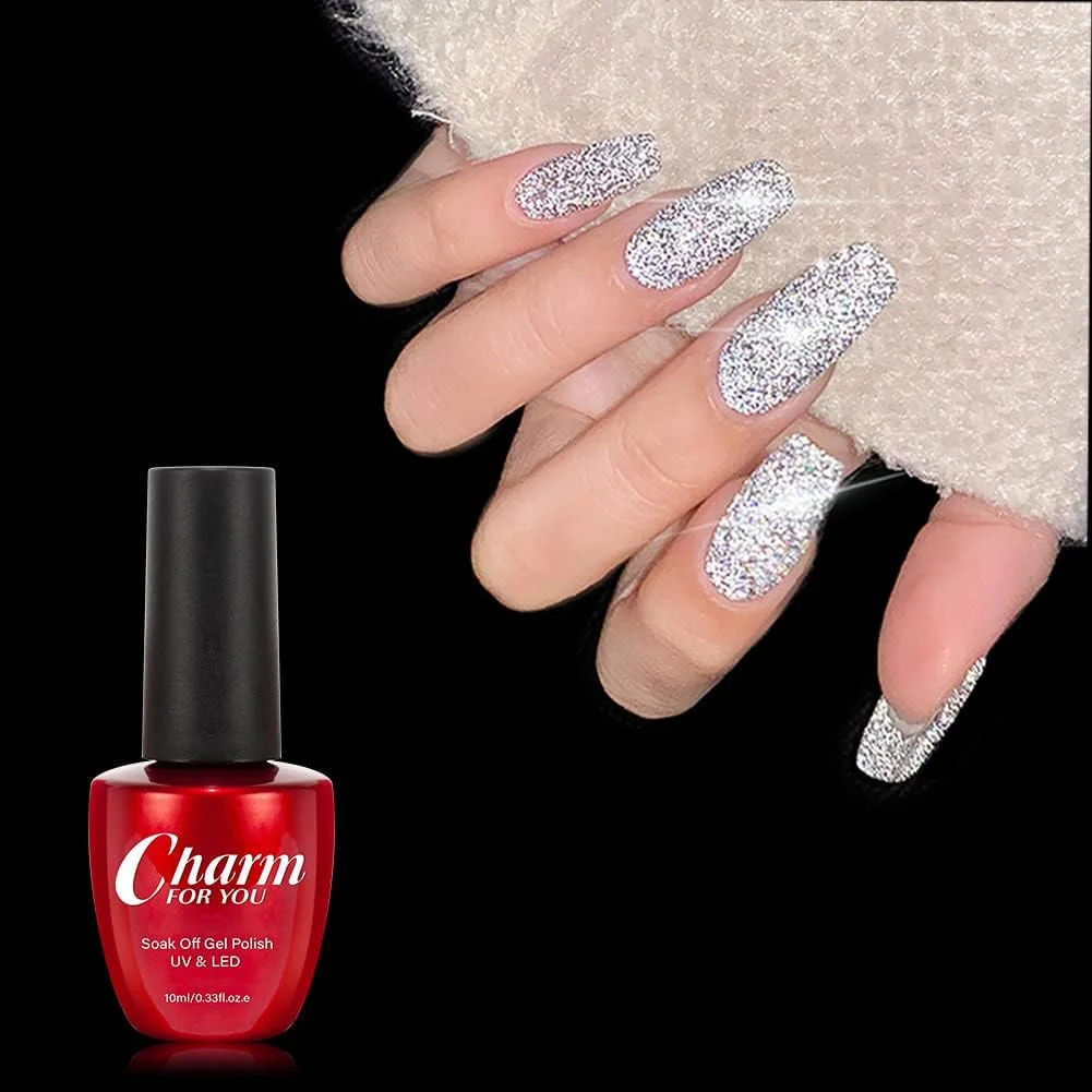 لاک ژل ناخن اکلیلی نقره ای بازتابنده ورونی، ژل ناخن UV خیسانده شده، براق و درخشان، الماس شکسته دیسکو، مناسب برای استفاده روزانه، هالووین و جشن تولد (01) لاک ژل ناخن اکلیلی نقره ای بازتابنده ورونی، ژل ناخن UV خیسانده شده، براق و درخشان، الماس شکسته دیسکو، مناسب برای استفاده روزانه، هالووین و جشن تولد (01)