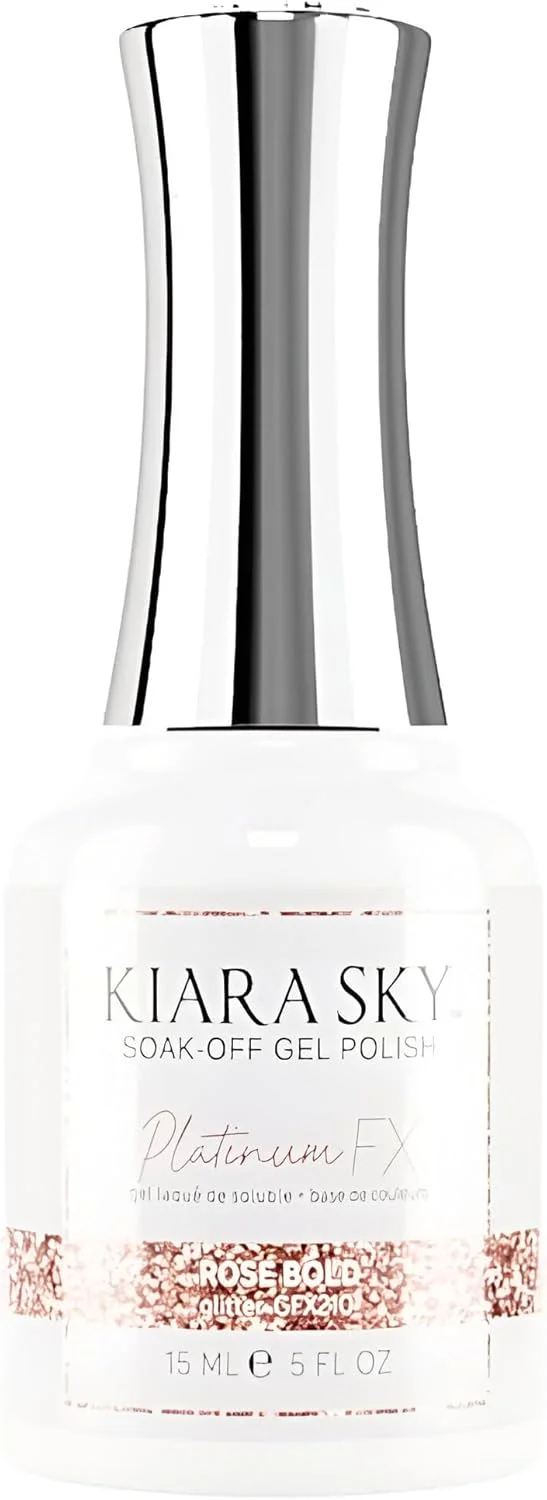 لاک ژل کیارا اسکای PlatinumFX اکلیلی بازتابنده با جلوه فویل درخشان، 15 میل، Rose Bold (رزگلد) لاک ژل کیارا اسکای PlatinumFX اکلیلی بازتابنده با جلوه فویل درخشان، 15 میل، Rose Bold (رزگلد)