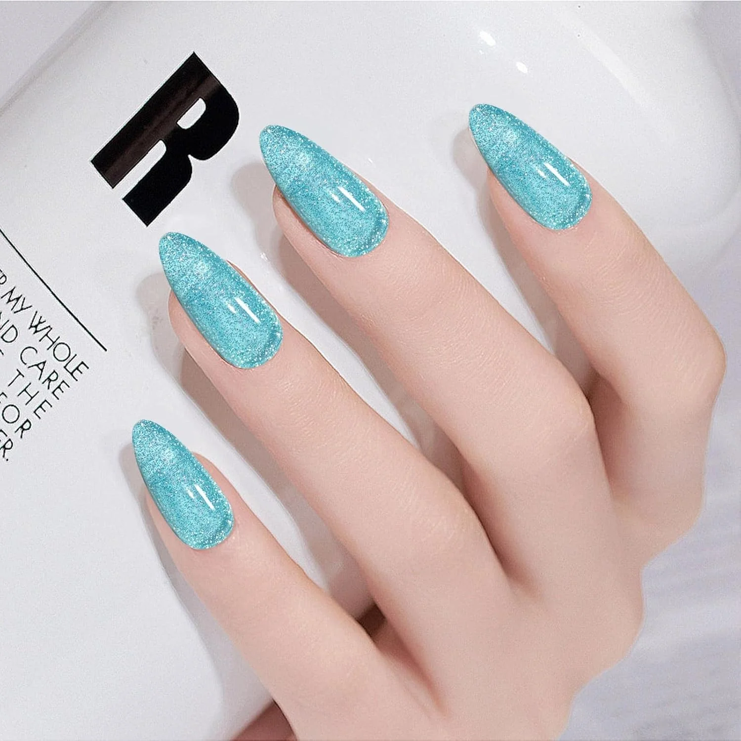 لاک ژل ناخن - لاک ژل، لاک ژل الماس فلش | لاک ژل دیسکو شیمر، مناسب برای استفاده در خانه و سالن، طراحی و مانیکور ناخن