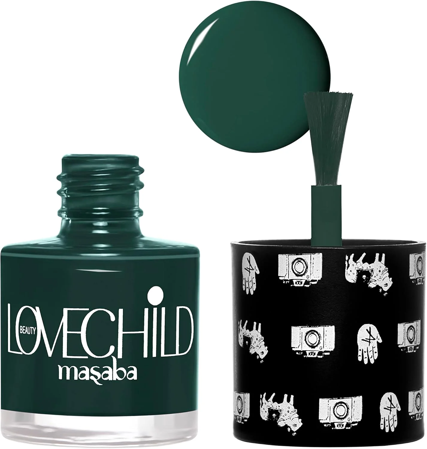 لاو چایلد ماسابا - کلاسیک ها! - لاک ناخن 13 دیسکو (سبز بطری) براق، 8 میلی لیتر