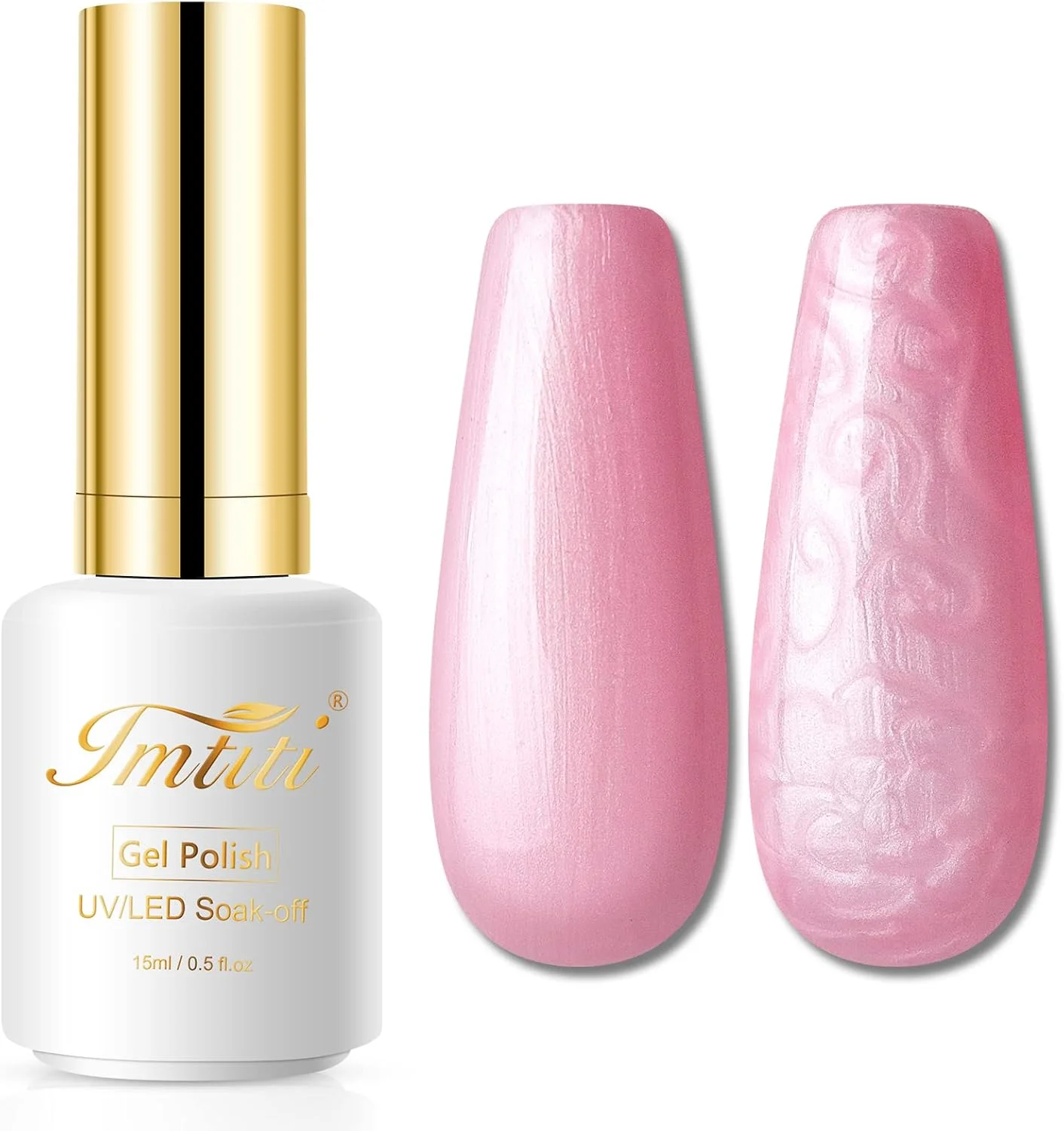 لاک ژل ناخن مرواریدی ایمیتیتی، 15 میلی لیتر، اکلیلی صورتی، طراحی صدف، براق، شیمر، پری دریایی، UV LED برای طراحی ناخن DIY، مانیکور سالن