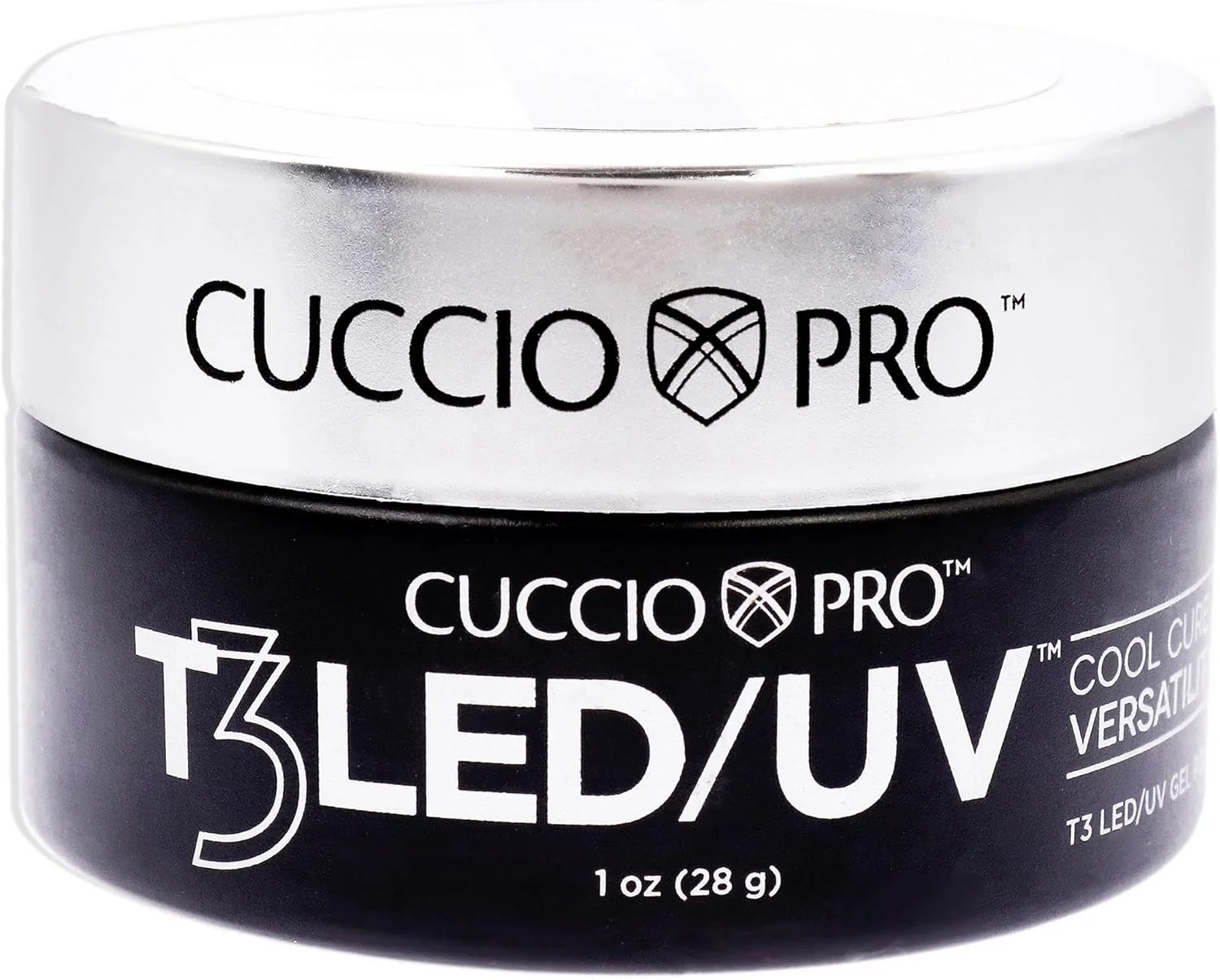 ژل چند منظوره کیوچیو پرو T3 LED/UV با پخت خنک - خود تراز شونده - فوق العاده انعطاف پذیر - چسبندگی قوی - پرداخت براق - استفاده سریع - پخت سریع - Disco Bling - ژل ناخن 28 گرمی