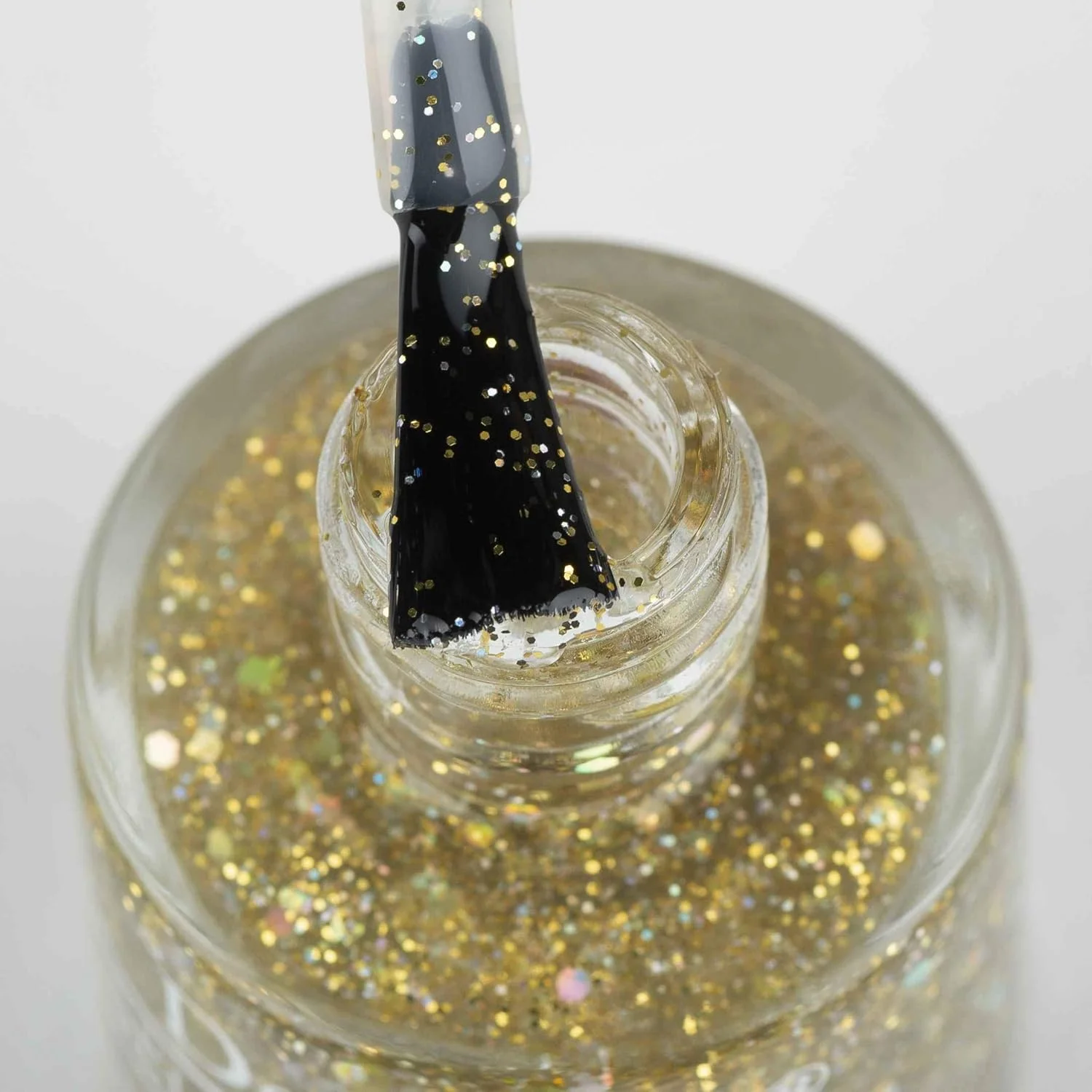 لاک ناخن اکلیلی ژلی شفاف دبلیو با اکلیل هولوگرافیک در اندازه های مختلف (Galaxia)، 8 میلی لیتر - غنی شده با عصاره جلبک دریایی طبیعی، بدون تست حیوانی، بدون مواد سمی