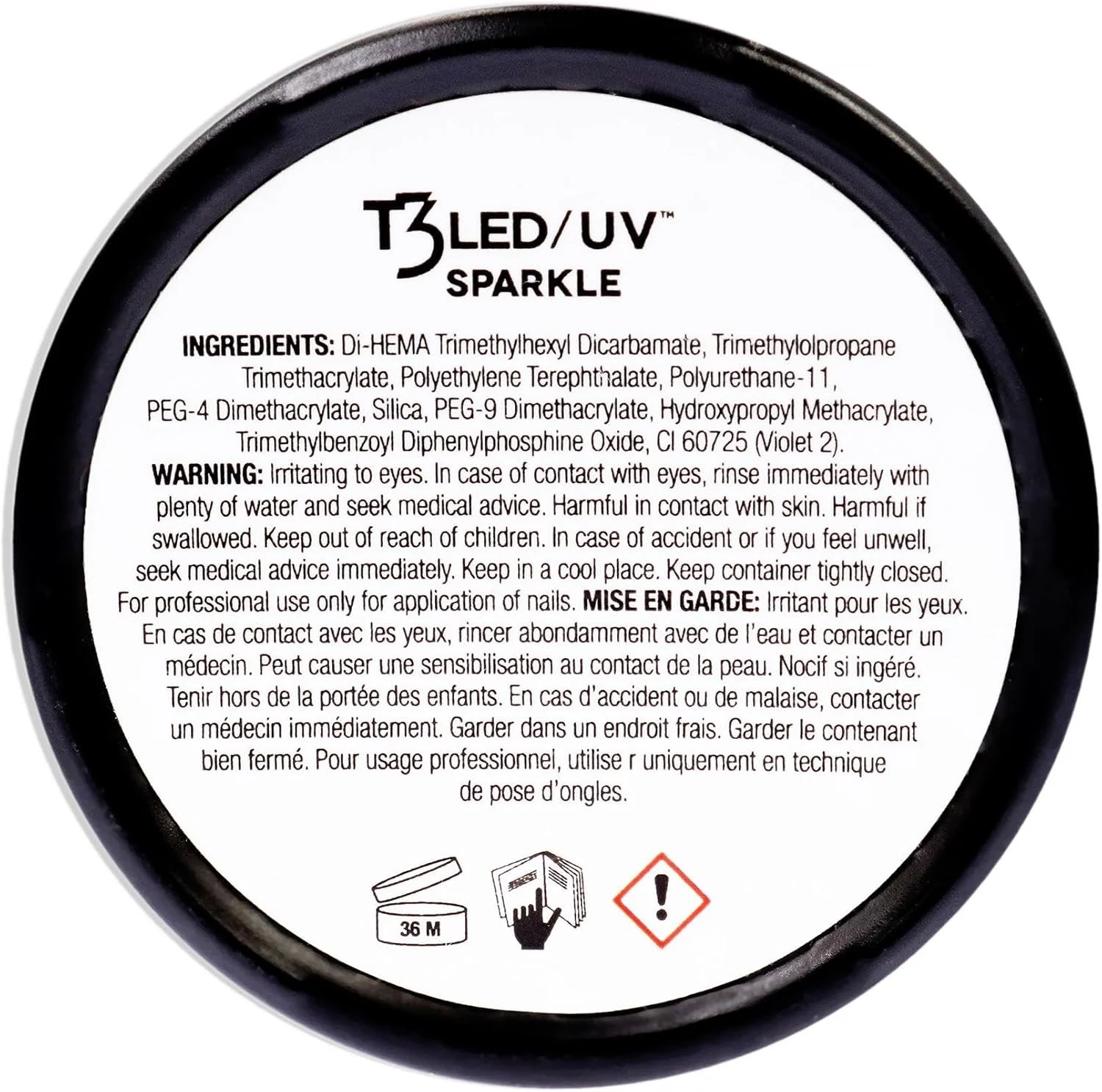 ژل چند منظوره کیوچیو پرو T3 LED/UV با پخت خنک - خود تراز شونده - فوق العاده انعطاف پذیر - چسبندگی قوی - پرداخت براق - استفاده سریع - پخت سریع - Disco Bling - ژل ناخن 28 گرمی