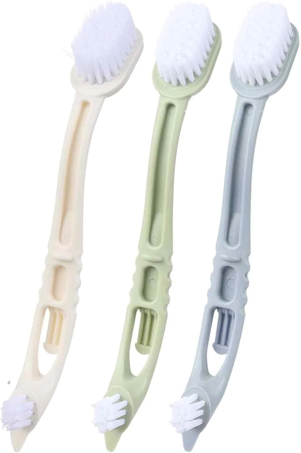 تمیز کننده قفس پرنده با دو سر برس پلاستیکی دسته بلند، ابزار ضروری برای تمیز کردن قفس پرنده (بسته 3 عددی) تمیز کننده قفس پرنده با دو سر برس پلاستیکی دسته بلند، ابزار ضروری برای تمیز کردن قفس پرنده (بسته 3 عددی)