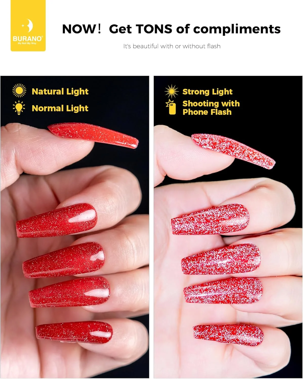 لاک ژل بازتابنده بورانو، لاک ژل اکلیلی الماس بازتابنده 5 میلی لیتری، لاک ژل رنگی تابستانی درخشان، لاک ژل براق هولوگرافیک، مناسب طراحی ناخن، مانیکور سالنی، مناسب استفاده در خانه، نیاز به لامپ UV (قرمز SZ4)