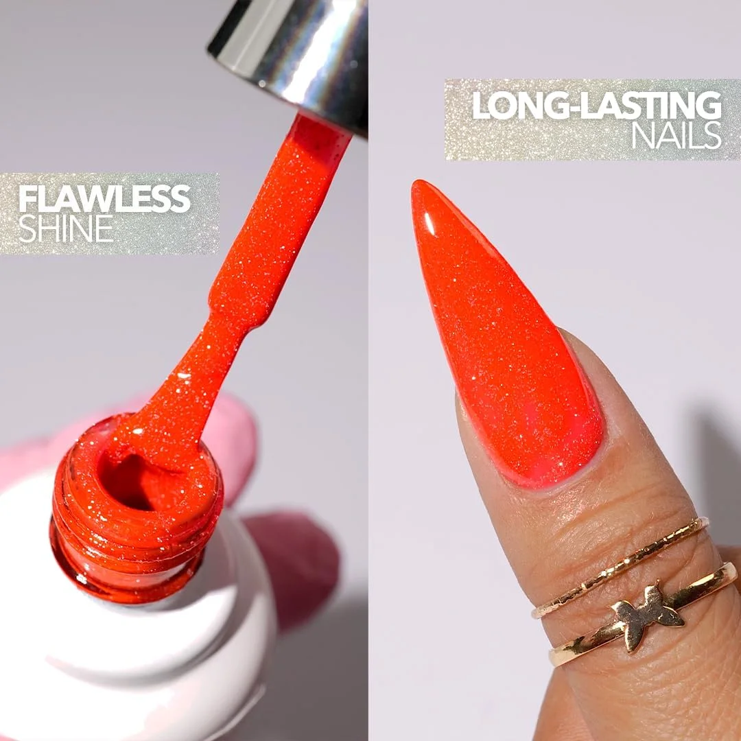 لاک ژل کیارا اسکای DiamondFX بازتابنده اکلیلی با اثر درخشش پودر الماس، 15 میل، Keep Palm (سبز)