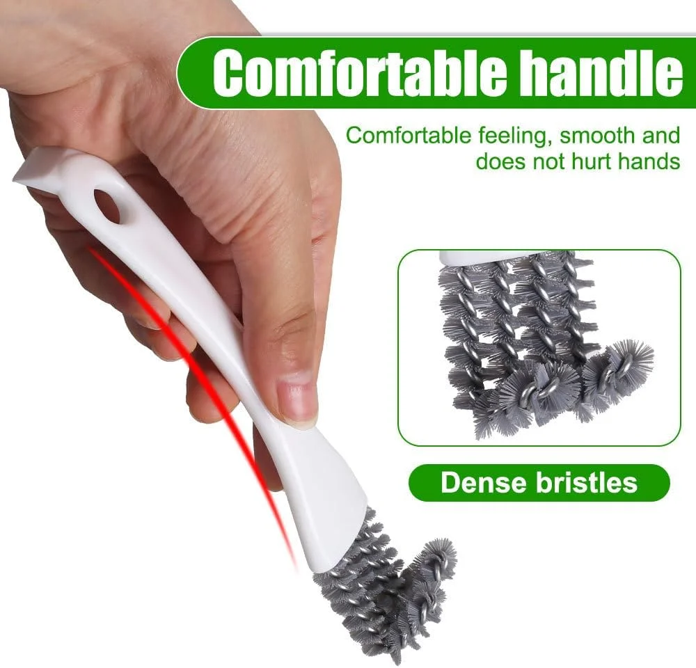 برس قفس پرنده، 1/2 عدد برس تمیز کننده قفس پرنده با اسکرابر و سر خمیده، تمیز کننده برای میله ها و پاراکیت ها برس قفس پرنده، 1/2 عدد برس تمیز کننده قفس پرنده با اسکرابر و سر خمیده، تمیز کننده برای میله ها و پاراکیت ها