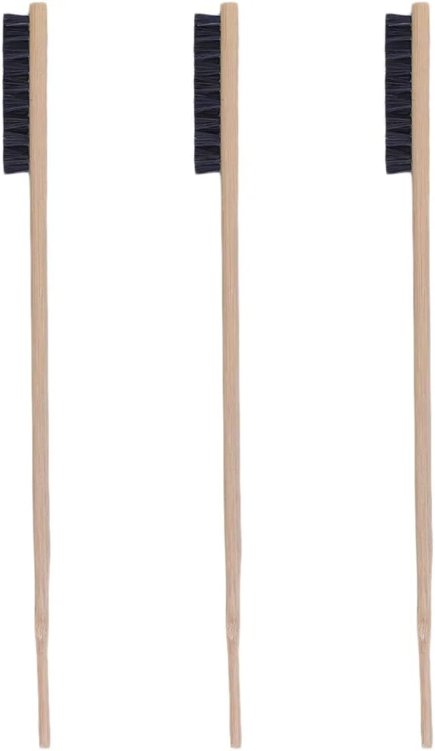 ست 3 عددی برس تمیز کننده قفس پرنده - دسته چوبی بلند، لوازم تمیز کننده قفس طوطی، رنگ تصادفی ست 3 عددی برس تمیز کننده قفس پرنده - دسته چوبی بلند، لوازم تمیز کننده قفس طوطی، رنگ تصادفی