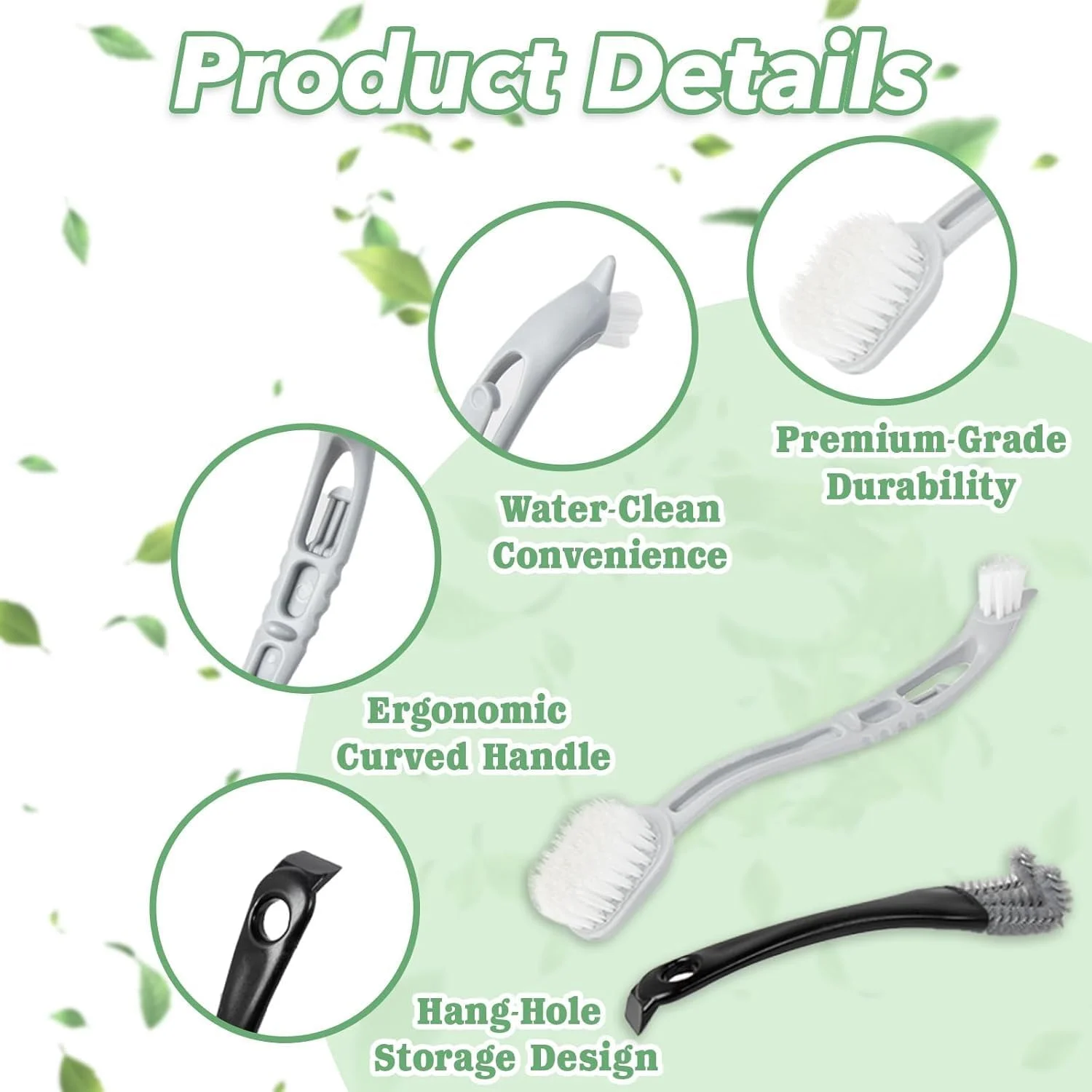 برس تمیز کننده قفس پرنده و بیلچه با دسته بلند و سر برس منحنی، تمیز کننده قفس پرنده 2 در 1 با برس های جلو و عقب برای لانه سگ و تمیز کردن میله نشیمن طوطی، مجموعه 2 عددی برس تمیز کننده قفس پرنده و بیلچه با دسته بلند و سر برس منحنی، تمیز کننده قفس پرنده 2 در 1 با برس های جلو و عقب برای لانه سگ و تمیز کردن میله نشیمن طوطی، مجموعه 2 عددی