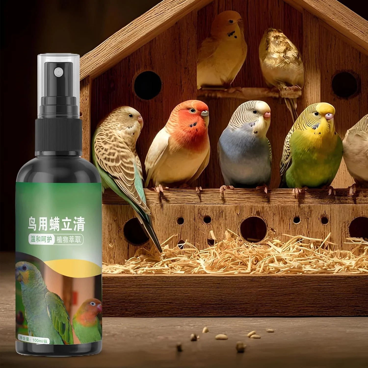 اسپری ضد کک پرندگان، اسپری تمیز کننده قفس پرنده 100 میلی لیتری برای طوطی، کنترل سریع و خشک شدن سریع مگس، لوازم حیوانات خانگی طبیعی برای حیاط خانه، قفس، لانه، حیاط خلوت اسپری ضد کک پرندگان، اسپری تمیز کننده قفس پرنده 100 میلی لیتری برای طوطی، کنترل سریع و خشک شدن سریع مگس، لوازم حیوانات خانگی طبیعی برای حیاط خانه، قفس، لانه، حیاط خلوت