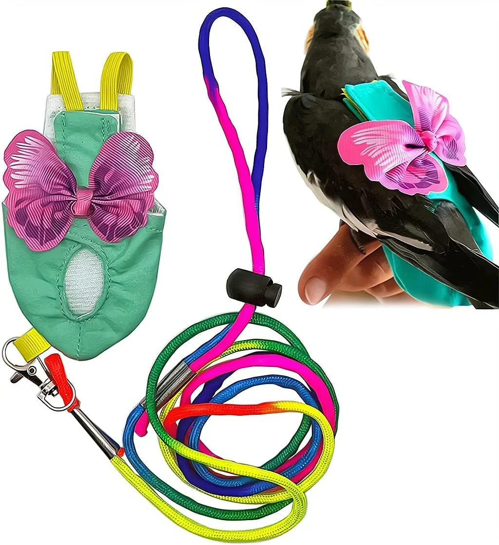 لباس پرواز پرنده بوکلا همراه با افسار و بند، لباس پرنده، پوشک های قابل شستشو برای بهبودی طوطی، مناسب برای پرندگان کوچک و متوسط، طوطی برزیلی، طوطی عروس، سایز M لباس پرواز پرنده بوکلا همراه با افسار و بند، لباس پرنده، پوشک های قابل شستشو برای بهبودی طوطی، مناسب برای پرندگان کوچک و متوسط، طوطی برزیلی، طوطی عروس، سایز M