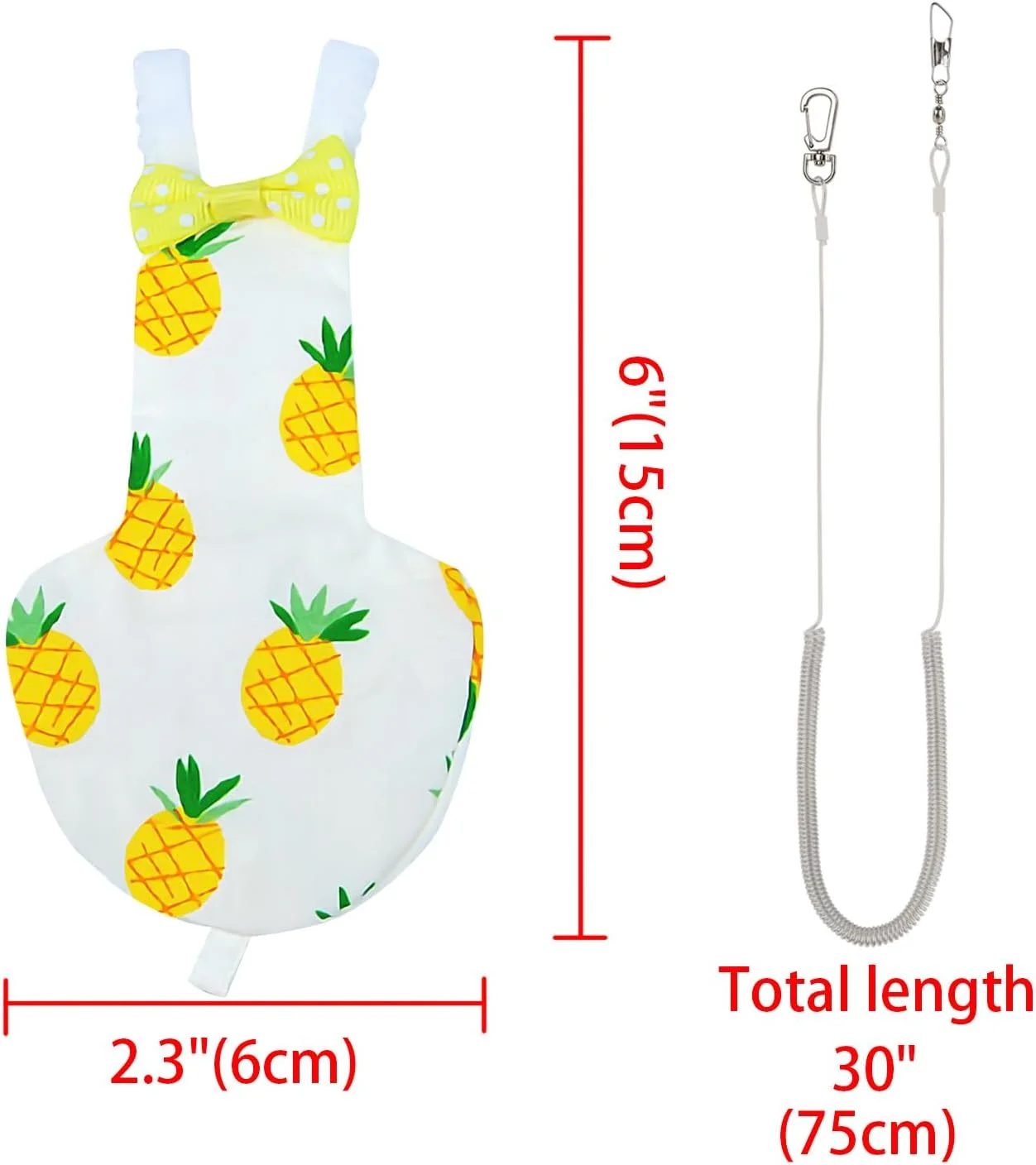 لباس پرواز طوطی CAIRIAC با بند پرواز، لباس پرنده برای طوطی ها، کانورها، پاراکیت های راهب، طوطی های کوآکر، کانور سبز گونه، کایک سر سیاه، جوجه، اردک (متوسط) لباس پرواز طوطی CAIRIAC با بند پرواز، لباس پرنده برای طوطی ها، کانورها، پاراکیت های راهب، طوطی های کوآکر، کانور سبز گونه، کایک سر سیاه، جوجه، اردک (متوسط)