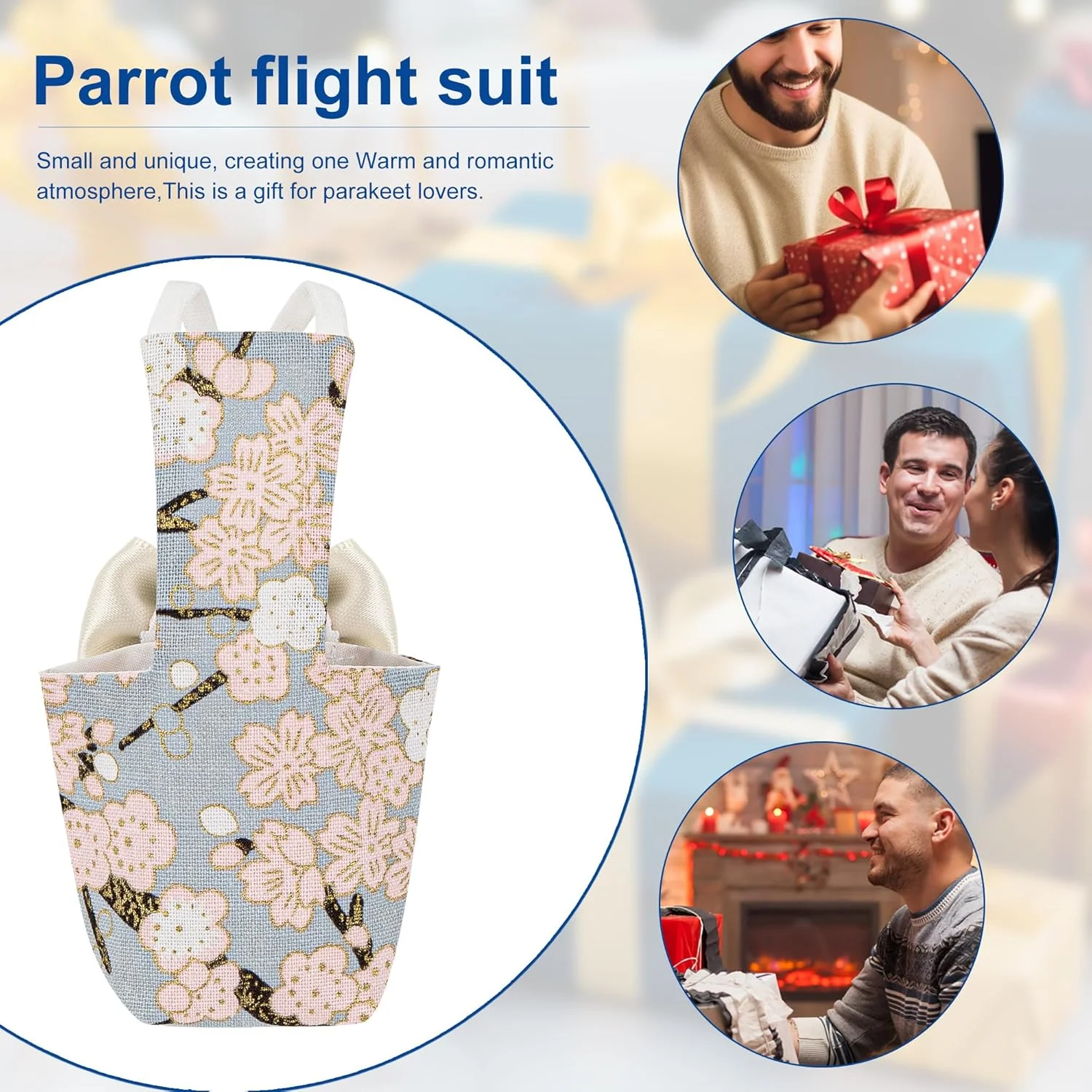 لباس طوطی CAIRIAC - لباس پرواز پرنده با پوشک، طناب آموزشی قابل شستشو (1 عدد) لباس طوطی CAIRIAC - لباس پرواز پرنده با پوشک، طناب آموزشی قابل شستشو (1 عدد)