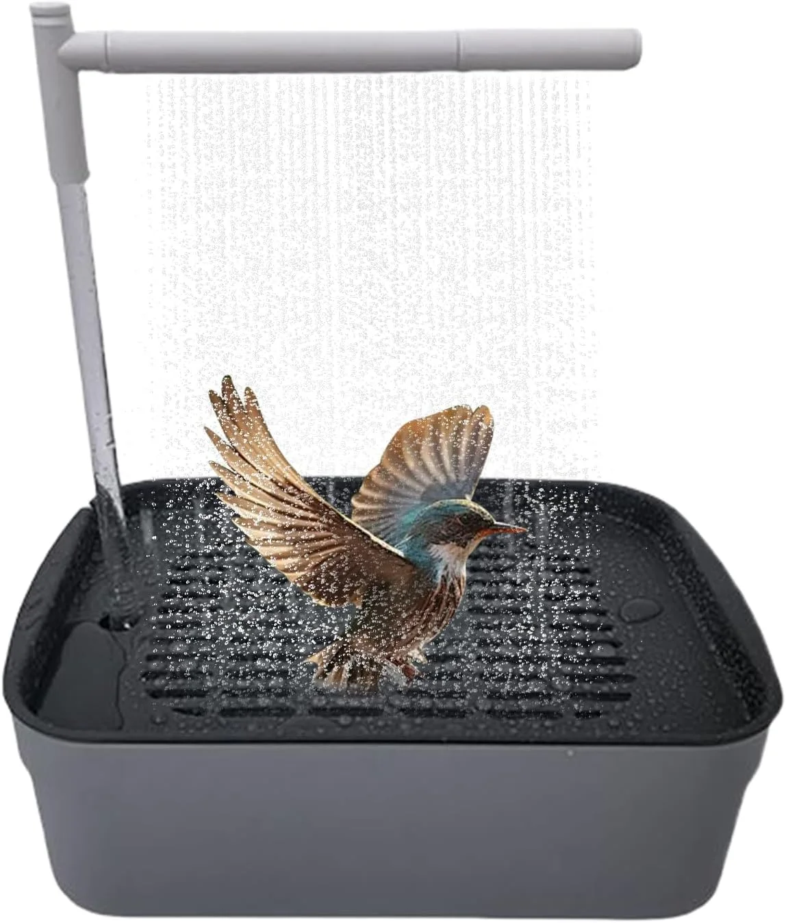 حمام پرنده، حمام اتوماتیک پرنده خانگی - وان قابل شارژ با شیر آب چرخشی، لوازم جانبی حمام لوازم حیوانات خانگی برای مرغ عشق کوچک و متوسط حمام پرنده، حمام اتوماتیک پرنده خانگی - وان قابل شارژ با شیر آب چرخشی، لوازم جانبی حمام لوازم حیوانات خانگی برای مرغ عشق کوچک و متوسط