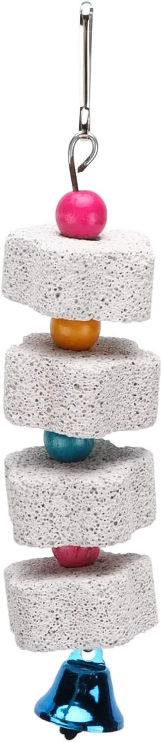 اسباب بازی های جویدنی و سنگ سابی نوک پرندگان - سنگ معدنی برای طوطی ها، همسترها و حیوانات کوچک - لوازم جانبی آویز قفس اسباب بازی های جویدنی و سنگ سابی نوک پرندگان - سنگ معدنی برای طوطی ها، همسترها و حیوانات کوچک - لوازم جانبی آویز قفس