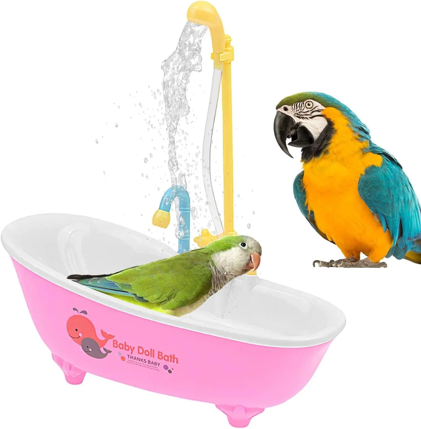 حمام پرنده - دوش اتوماتیک برای پرنده | حمام طوطی، وان حمام، قفس لوازم جانبی برای طوطی های کوچک و متوسط