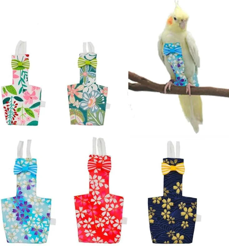 پوشک پرنده BaronHong، لباس پرواز، آستر قابل شستشو و استفاده مجدد، پوشک محافظ طوطی، لایه داخلی ضد آب پارچه ای زیبا (صورتی روشن، XS) پوشک پرنده BaronHong، لباس پرواز، آستر قابل شستشو و استفاده مجدد، پوشک محافظ طوطی، لایه داخلی ضد آب پارچه ای زیبا (صورتی روشن، XS)