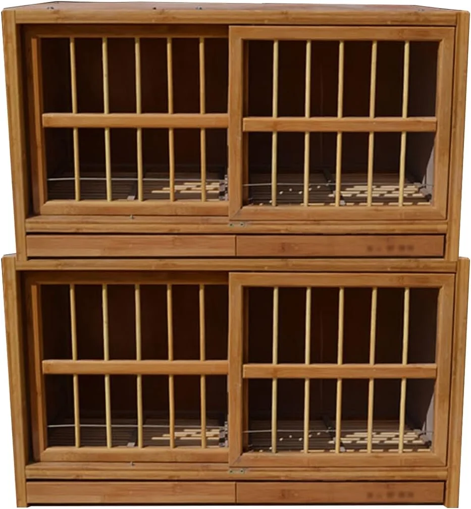 قفس پرنده، قفس کبوتر درب کشویی بامبو بزرگ 31.5 اینچی، جعبه لانه کبوتر در فضای باز با سینی قابل جابجایی، قفس کبوتر تمیز شونده آسان و محکم (قهوه ای A، 80*40*45 سانتی متر) قفس پرنده، قفس کبوتر درب کشویی بامبو بزرگ 31.5 اینچی، جعبه لانه کبوتر در فضای باز با سینی قابل جابجایی، قفس کبوتر تمیز شونده آسان و محکم (قهوه ای A، 80*40*45 سانتی متر)