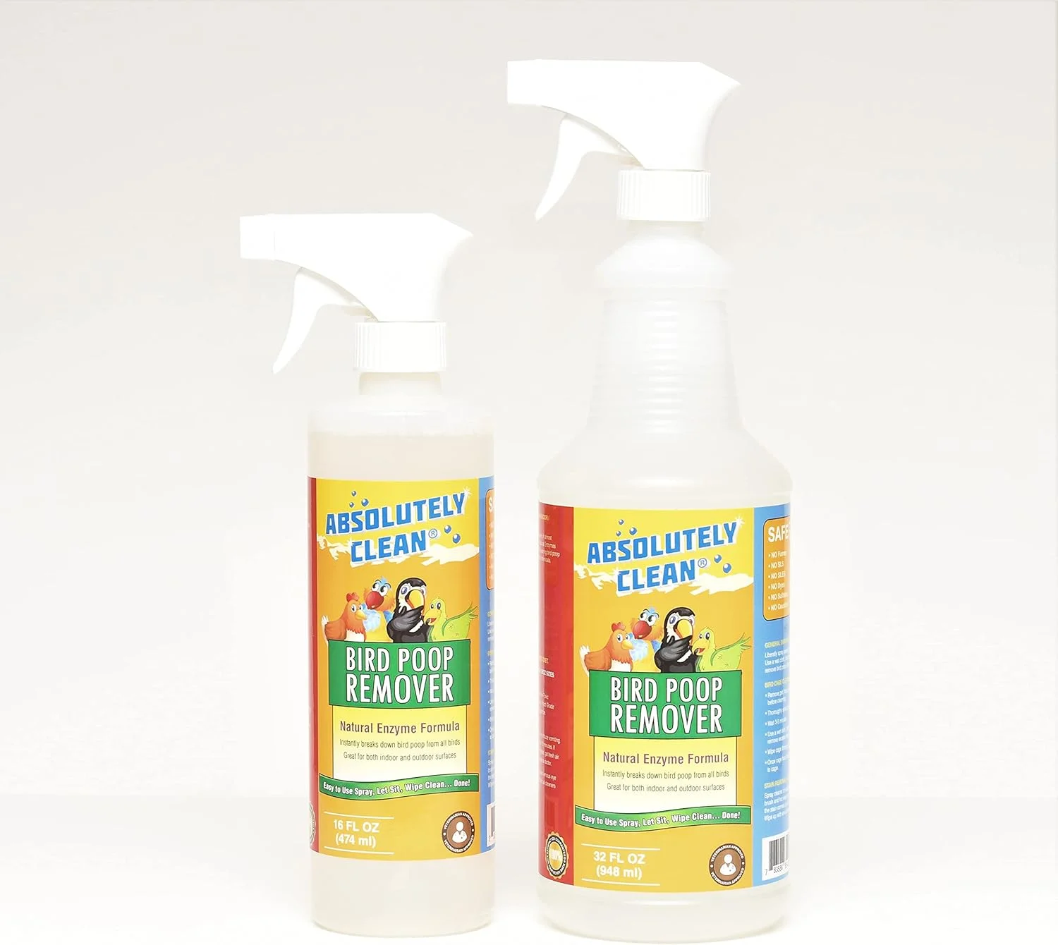 محلول پاک کننده قوی فضله پرندگان Absolutely Clean - فقط اسپری و پاک کنید - به طور ایمن و آسان فضله پرندگان را پاک می کند - قابل استفاده در داخل و خارج از منزل - ساخت آمریکا (بطری اسپری 473 میلی لیتری، بسته 2 عددی - 20% صرفه جویی) محلول پاک کننده قوی فضله پرندگان Absolutely Clean - فقط اسپری و پاک کنید - به طور ایمن و آسان فضله پرندگان را پاک می کند - قابل استفاده در داخل و خارج از منزل - ساخت آمریکا (بطری اسپری 473 میلی لیتری، بسته 2 عددی - 20% صرفه جویی)