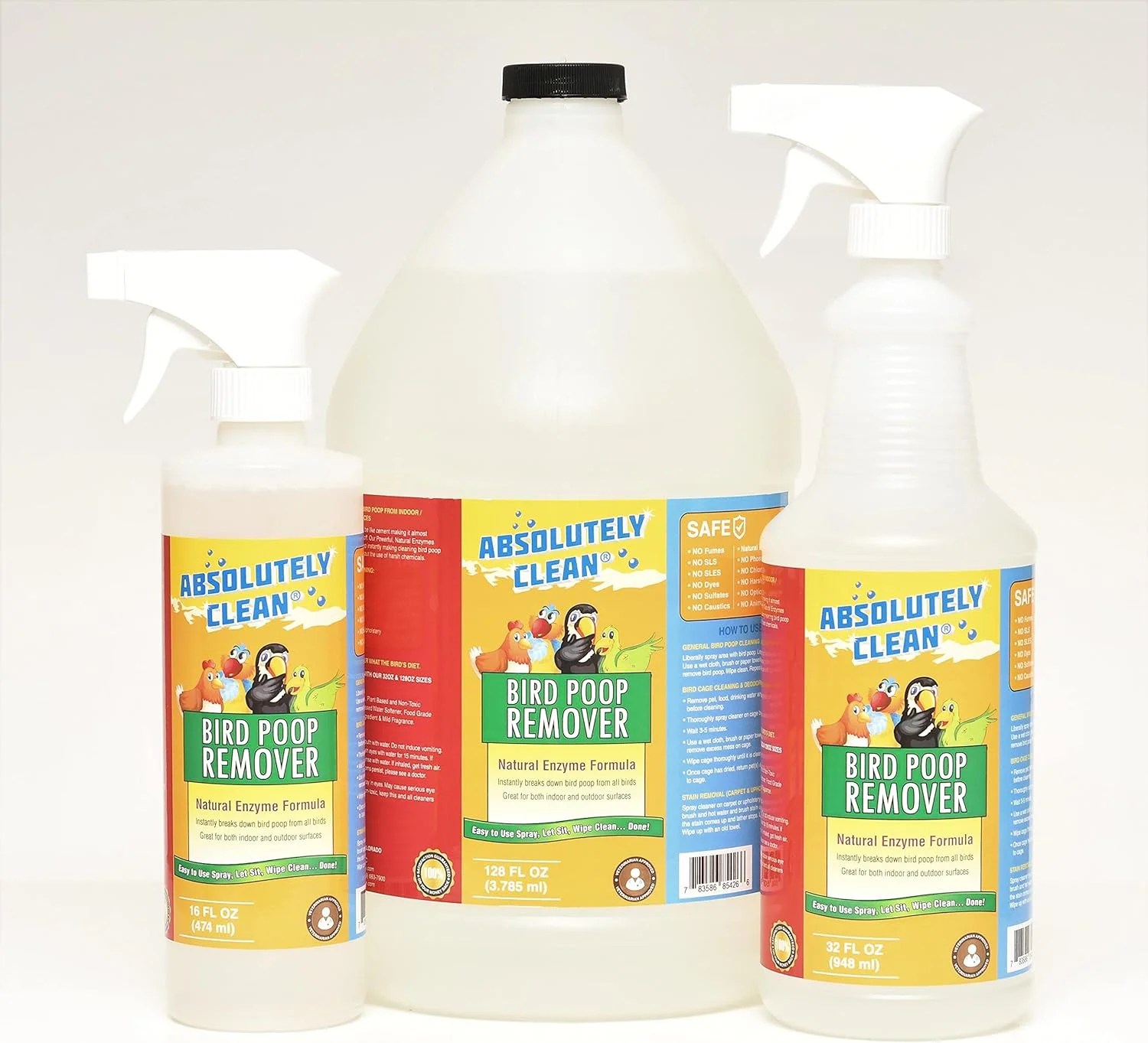 محلول پاک کننده قوی فضله پرندگان Absolutely Clean - فقط اسپری و پاک کنید - به طور ایمن و آسان فضله پرندگان را پاک می کند - قابل استفاده در داخل و خارج از منزل - ساخت آمریکا (بطری اسپری 473 میلی لیتری، بسته 2 عددی - 20% صرفه جویی) محلول پاک کننده قوی فضله پرندگان Absolutely Clean - فقط اسپری و پاک کنید - به طور ایمن و آسان فضله پرندگان را پاک می کند - قابل استفاده در داخل و خارج از منزل - ساخت آمریکا (بطری اسپری 473 میلی لیتری، بسته 2 عددی - 20% صرفه جویی)