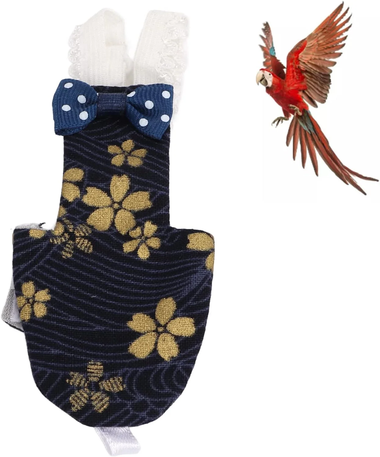 01 02 015 پوشک پرنده، ضد آب الاستیک قابل استفاده مجدد برای طوطی برزیلی، ماکائو، عروس هلندی (L، گل طلایی تبتی) 01 02 015 پوشک پرنده، ضد آب الاستیک قابل استفاده مجدد برای طوطی برزیلی، ماکائو، عروس هلندی (L، گل طلایی تبتی)