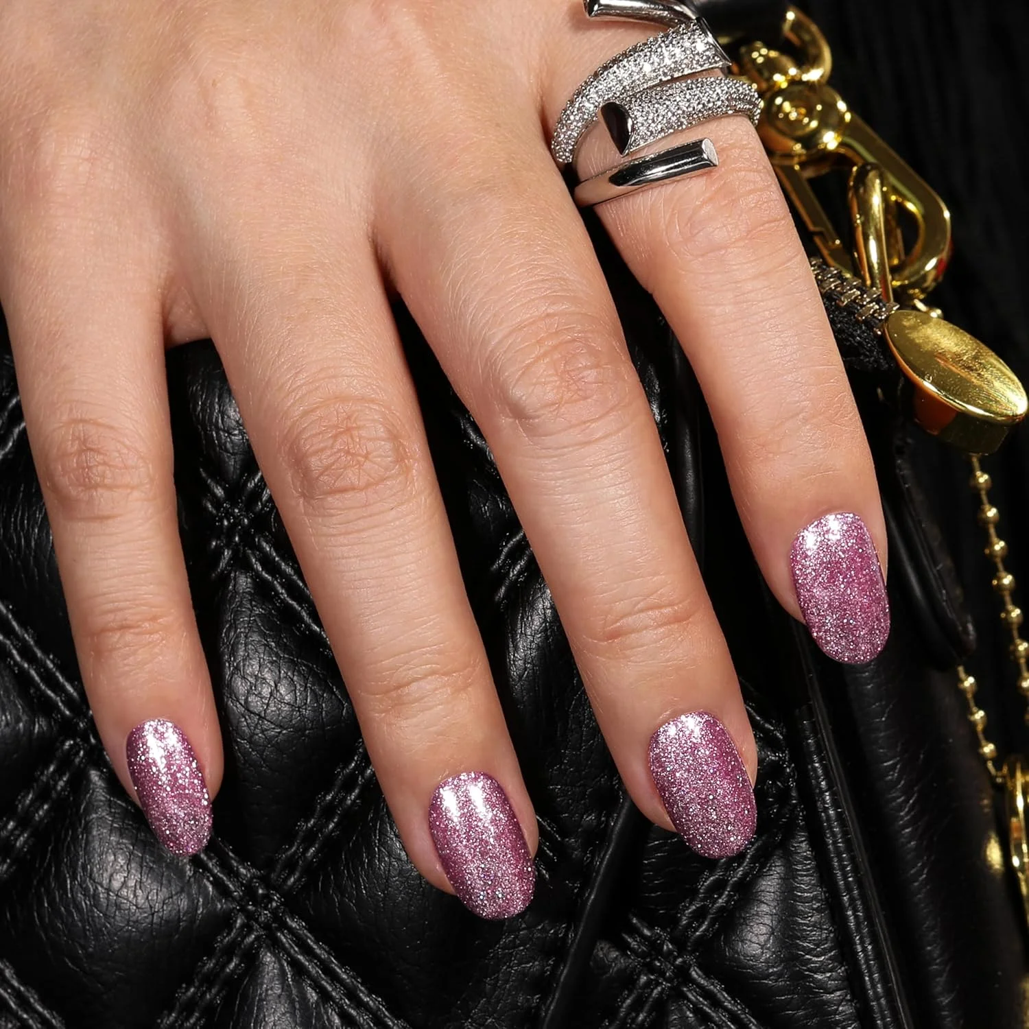 لاک ژل اکلیلی کریسمس بلوز اسکی، ژل پلاتینیوم خیره کننده BDP05 - دیسکوی مدرن. اکلیل صورتی، بنفش، 10 میلی لیتر (نیاز به خشک شدن زیر لامپ UV یا LED دارد)