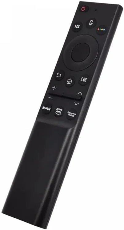 ریموت کنترل جهانی جایگزین برای تلویزیون هوشمند سامسونگ با قابلیت صوتی، سازگار با سری TU8000، TU8300، RU9000، Q60T، Q70T، Q80T، سنسور فاصله 15 متری