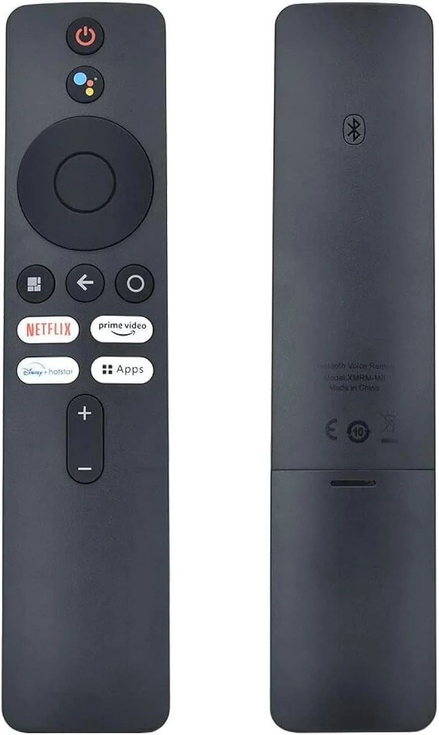ریموت کنترل جایگزین یونیورسال سازگار با شیائومی Mi TV Stick Mi TV Box 4S 4K با بلوتوث، کنترل جستجوی صوتی و کلیدهای میانبر اختصاصی برای استریمینگ محبوب
