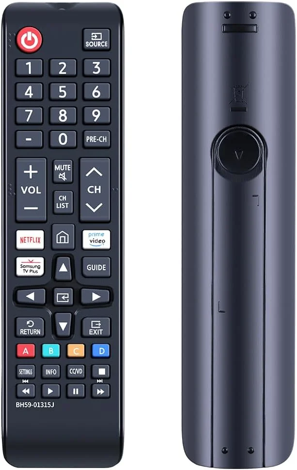 ریموت کنترل یونیورسال برای تلویزیون های هوشمند سامسونگ، ریموت جایگزین سازگار با تمام تلویزیون های هوشمند ال سی دی، ال ای دی، منحنی، فریم، خورشیدی، اچ دی تی وی سه بعدی سامسونگ مدل های BN59-01315J و BN59-01199F