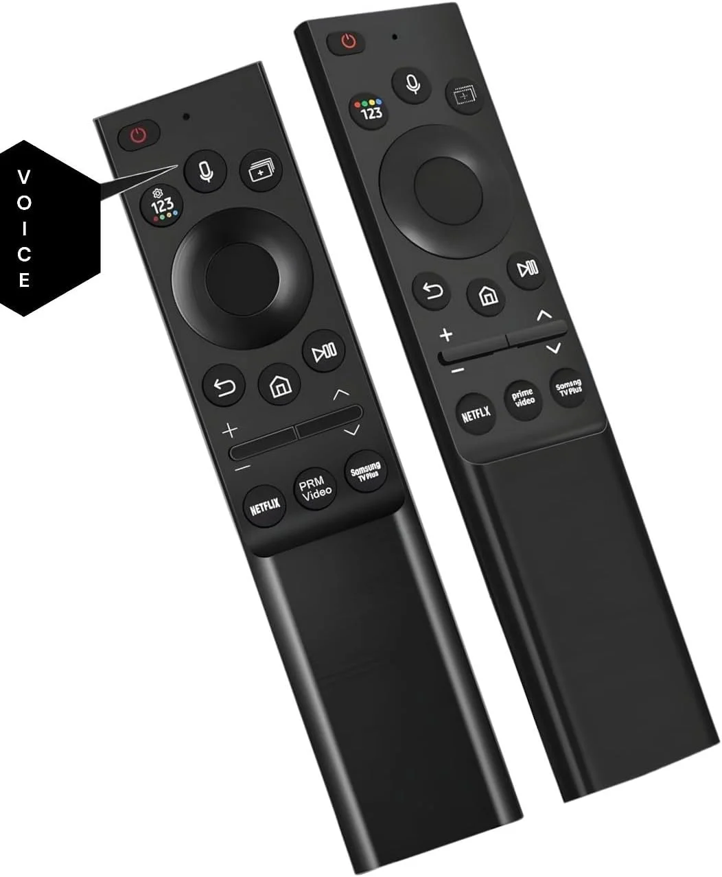 ریموت کنترل صوتی هوشمند تلویزیون یونیورسال سازگار با تمام تلویزیون های سامسونگ LED QLED UHD SUHD HDR LCD 4K 8K Smart TV، با عملکرد صوتی و دکمه هایی برای نتفلیکس، پرایم ویدیو، WWW