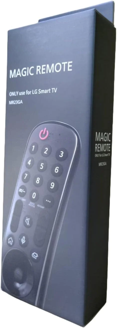 ریموت کنترل جادویی صوتی یونیورسال برای تلویزیون های هوشمند ال جی، جایگزین ریموت جادویی با عملکرد اشاره گر صوتی، کلیک اسکرول و کلیدهای میانبر برای تمام برنامه های محبوب، سازگار با بسیاری از مدل های تلویزیون هوشمند ال جی 2019-2023
